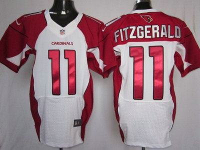 Nike Arizona Cardinals #11 Larry Fitzgerald White Elite Jersey