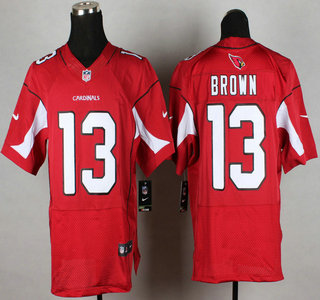 Nike Arizona Cardinals #13 Jaron Brown Red Elite Jersey