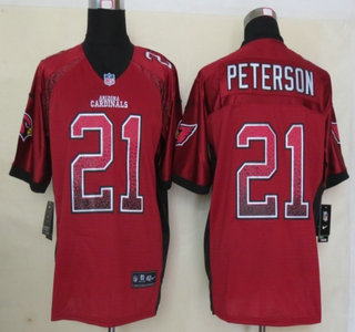 Nike Arizona Cardinals #21 Patrick Peterson Drift Fashion Red Elite Jersey