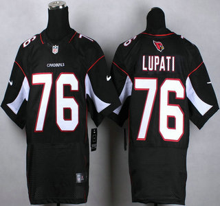 Nike Arizona Cardinals #76 Mike Lupati Black Elite Jersey