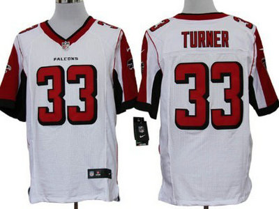 Atlanta Falcons 33 Michael Turner White 2012 Nike NFL Elite Jerseys