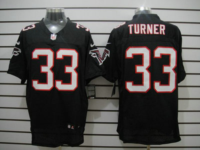 Nike Atlanta Falcons 33 Michael Turner Black 2012 Nike NFL Elite Jerseys
