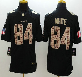 Nike Atlanta Falcons #84 Roddy White Salute to Service Black Limited Jersey