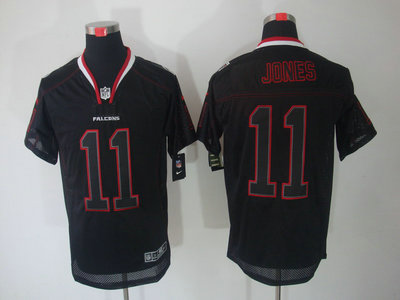 Nike Atlanta Falcons 11 Julio Jones Lights Out Black Elite Jersey