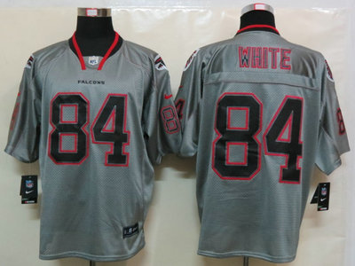 Nike Atlanta Falcons 84 Roddy White Lights Out Grey Elite Jerseys