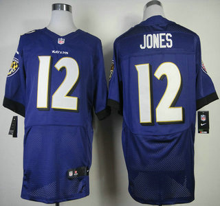 Nike Baltimore Ravens #12 Jacoby 2013 Purple Elite Jersey