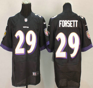 Nike Baltimore Ravens #29 Justin Forsett 2013 Black Elite Jersey