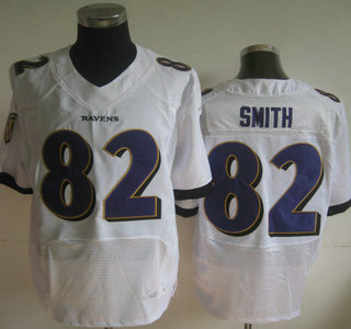 Nike Baltimore Ravens #82 Torrey Smith 2013 New Style Elite White Jersey