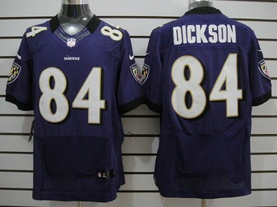 Nike Baltimore Ravens 83 Ed Dickson Purple 2012 Nike NFL Elite Jersey