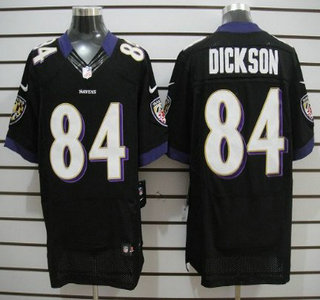 Nike Baltimore Ravens 84 Ed Dickson Black Elite Jersey