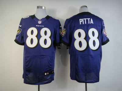 Nike Baltimore Ravens 88 Dennis Pitta Purple Elite Jersey