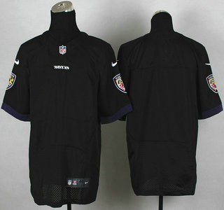 Nike Baltimore Ravens Blank Black Elite Jersey