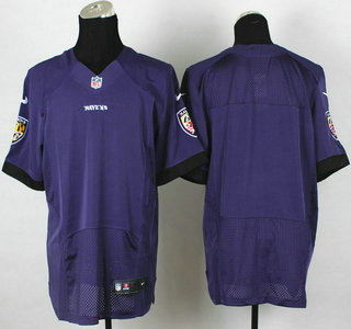 Nike Baltimore Ravens Blank Purple Elite Jersey
