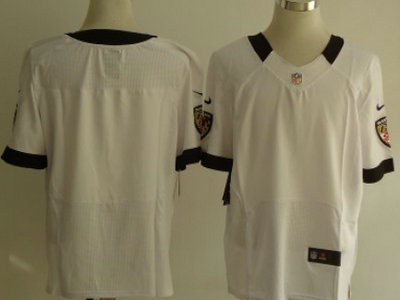 Nike Baltimore Ravens Blank White 2012 Nike NFL Elite Jersey