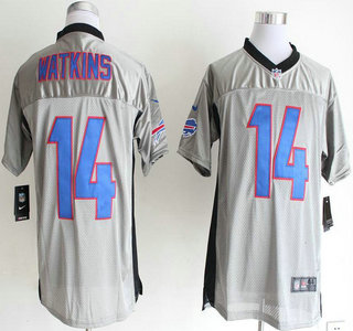 Nike Buffalo Bills #14 Sammy Watkins Grey Shadow Elite Jersey