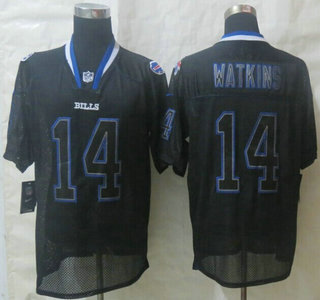 Nike Buffalo Bills #14 Sammy Watkins Lights Out Black Elite Jersey