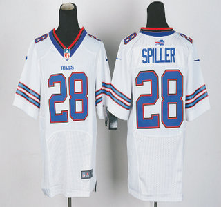 Nike Buffalo Bills #28 C.J. Spiller White 2013 Elite Jersey