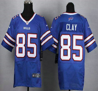 Nike Buffalo Bills #85 Charles Clay Blue Elite Jersey