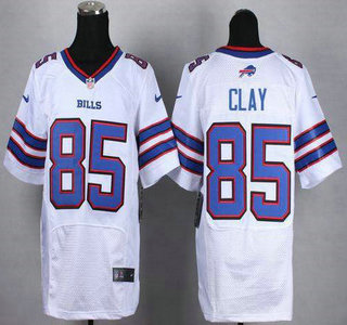 Nike Buffalo Bills #85 Charles Clay White Elite Jersey