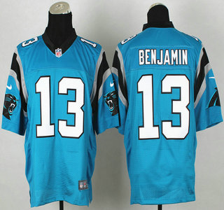 Nike Carolina Panthers #13 Kelvin Benjamin Blue Elite Jersey