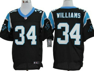 Carolina Panthers 34 DeAngelo Williams Black 2012 Nike NFL Elite Jerseys