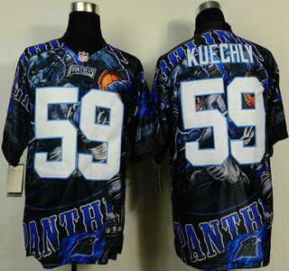 Nike Carolina Panthers #59 Luke Kuechly 2014 Fanatic Fashion Elite Jersey