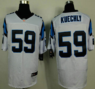 Nike Carolina Panthers #59 Luke Kuechly White Elite Jersey