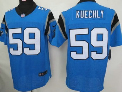 Nike Carolina Panthers 59 Luke Kuechly Light Blue 2012 Nike NFL Elite Jersey