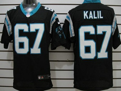 Nike Carolina Panthers 67 Ryan Kalil Black 2012 Nike NFL Elite Jersey