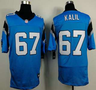 Nike Carolina Panthers #67 Ryan Kalil Blue Elite Jersey