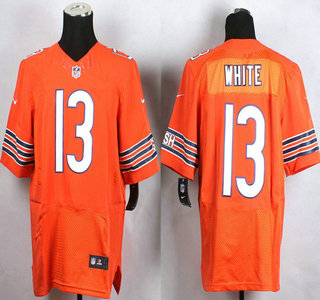 Nike Chicago Bears #13 Kevin White Orange Elite Jersey
