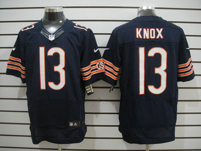 Nike Chicago Bears 13 Johnny Knox Blue 2012 Nike NFL Elite Jersey