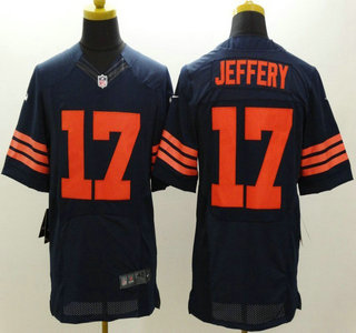 Nike Chicago Bears #17 Alshon Jeffery Blue With Orange Elited Jersey