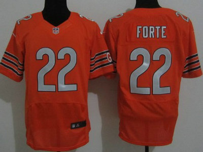 Nike Chicago Bears 22 Matt Forte Orange 2012 Nike NFL Elite Jersey