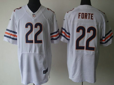 Nike Chicago Bears 22 Matt Forte White 2012 Nike NFL Elite Jersey
