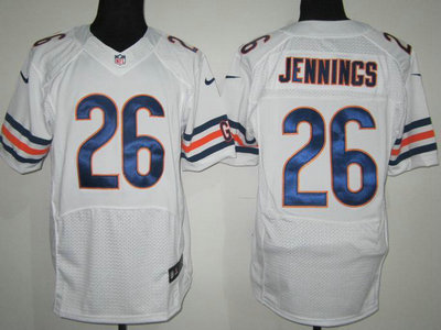 Nike Chicago Bears 26 Tim Jennings White Elite Jerseys