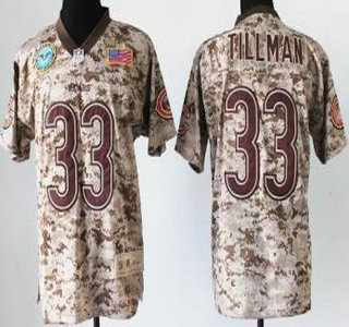 Nike Chicago Bears #33 Charles Tillman Salute to Service Digital Camo Elite Jersey