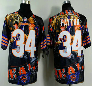 Nike Chicago Bears #34 Walter Payton 2014 Fanatic Fashion Elite Jersey