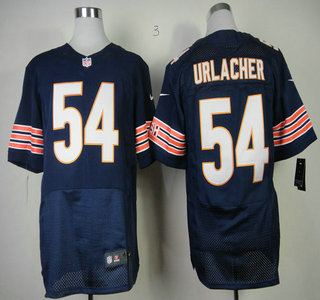 Nike Chicago Bears #54 Brian Urlacher Blue Elite Jersey