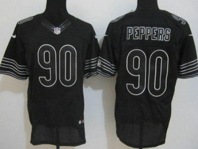 Nike Chicago Bears 90 Julius Peppers Black 2012 Nike NFL Elite Jersey