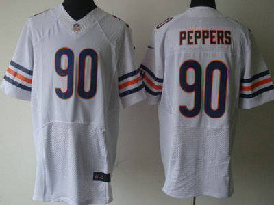 Nike Chicago Bears 90 Julius Peppers White 2012 Nike NFL Elite Jersey