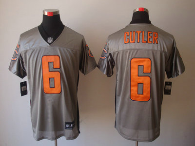Nike Chicago Bears 6 Jay Cutler Grey Shadow 2012 Nike NFL Elite Jersey