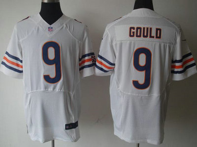 Nike Chicago Bears 9 Robbie Gould White 2012 Nike NFL Elite Jersey