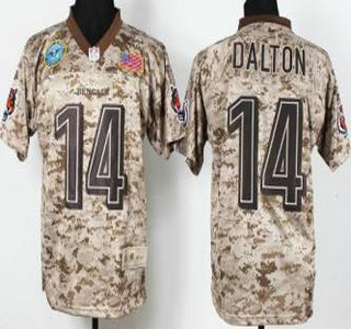 Nike Cincinnati Bengals #14 Andy Dalton Salute to Service Digital Camo Elite Jersey