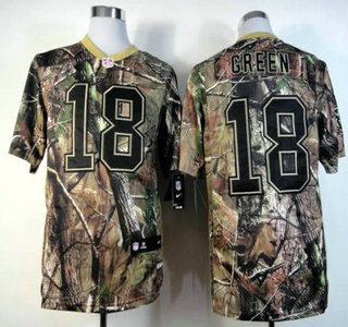 Nike Cincinnati Bengals #18 A.J. Green Camo Elite Jersey