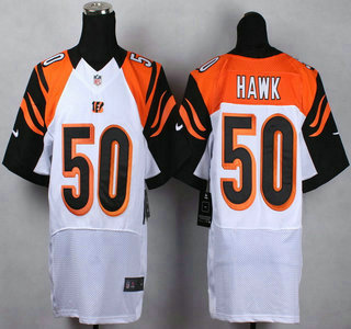 Nike Cincinnati Bengals #50 A.J. Hawk White Elite Jersey