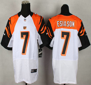 Nike Cincinnati Bengals #7 Boomer Esiason White Elite Jersey