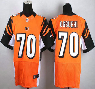 Nike Cincinnati Bengals #70 Cedric Ogbuehi Orange Elite Jersey