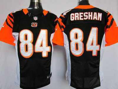 Nike Cincinnati Bengals 84 Jermaine Gresham Black 2012 Nike NFL Elite Jersey