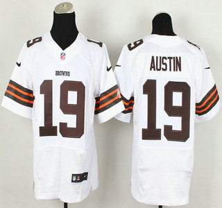 Nike Cleveland Browns #19 Miles Austin White Elite Jersey